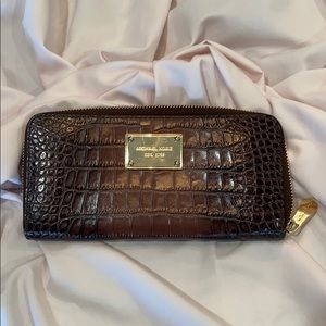 Michael Kors faux snakeskin wallet